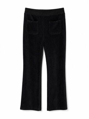 Guilty Black Velour Wide Leg Pants - Size L